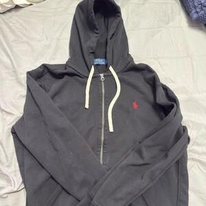 Polo by Ralph Lauren Men's Dark Gray Zip-Up Sweater